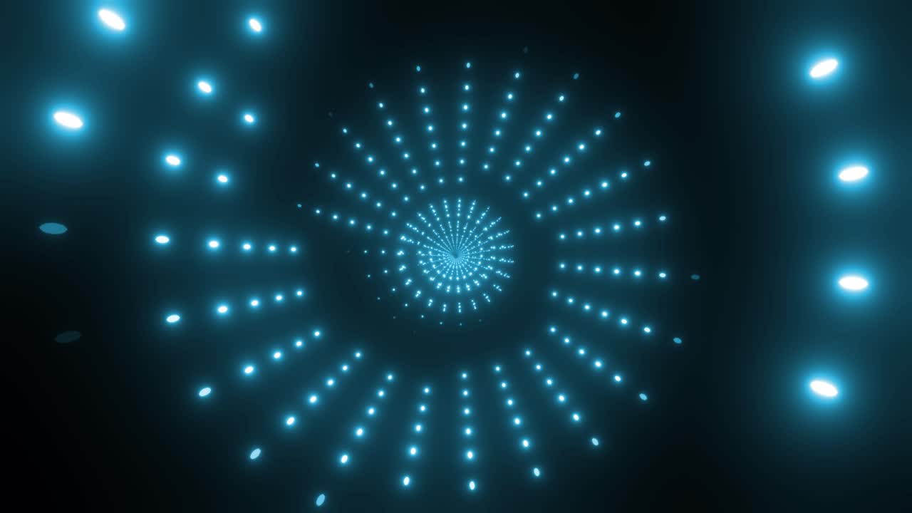 Abstract Glowing Spiral Lights
