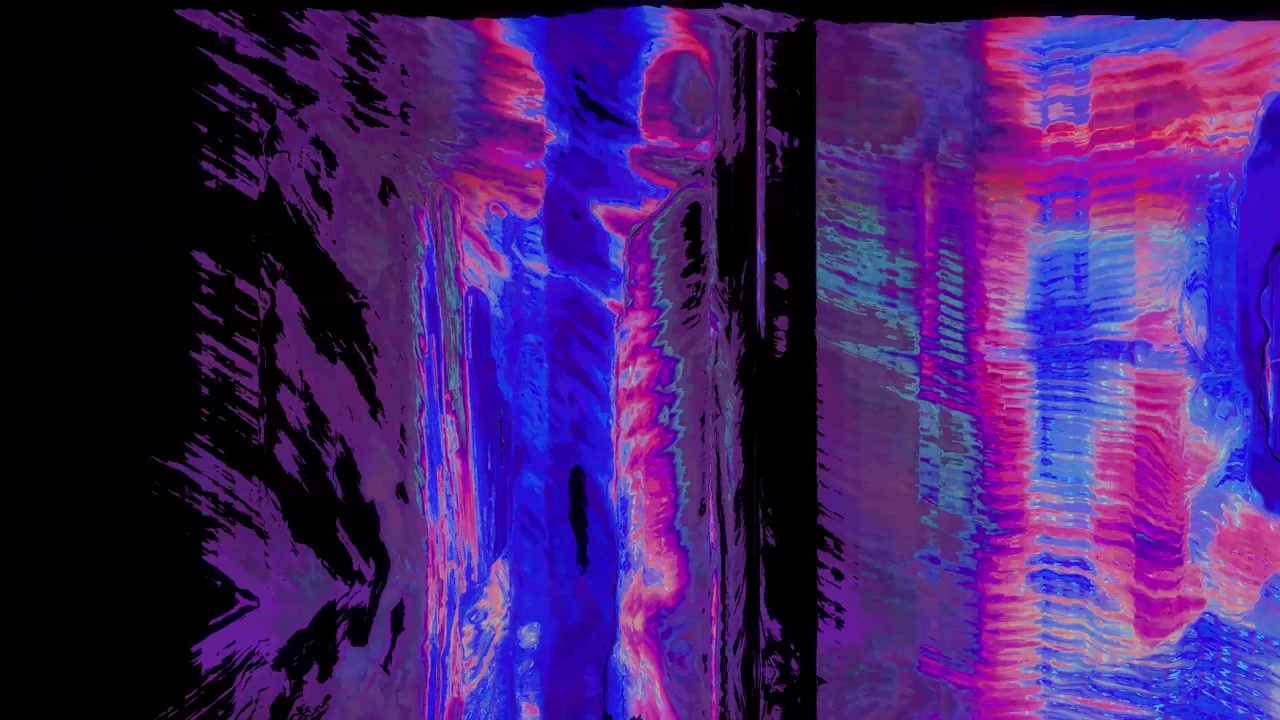 Fundo de Arte Glitch Vibrante com Ruído Digital Abstrato