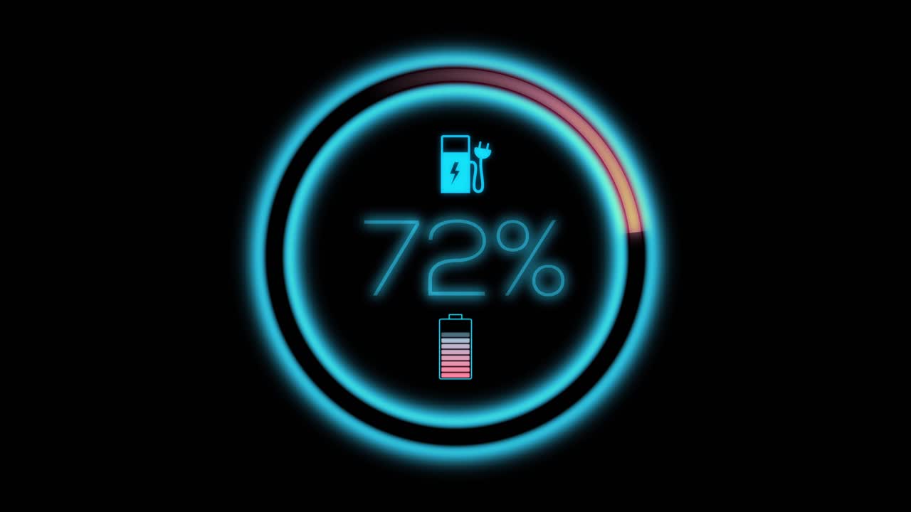 전기차 충전 화면