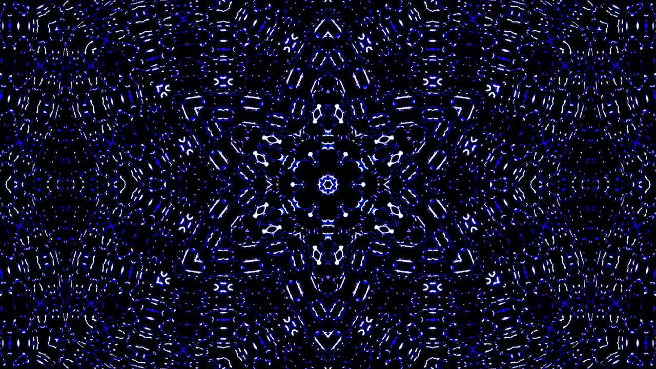 Beautiful abstract kaleidoscope that shines, a radiant light that regulates the subtle movements