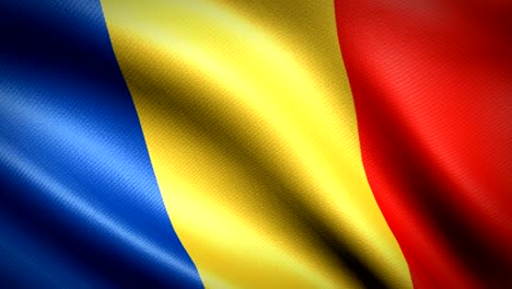 chad flag. seamless looping animation. 4k high definition video