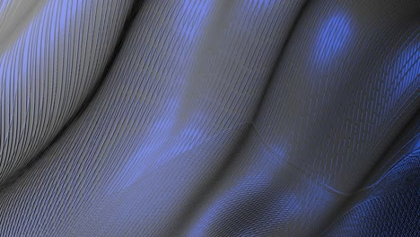 smooth movements of waves of blue-gray textured fabric.