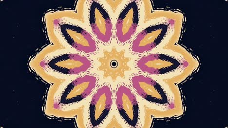 colors moving in black background, kaleidoscope - animation