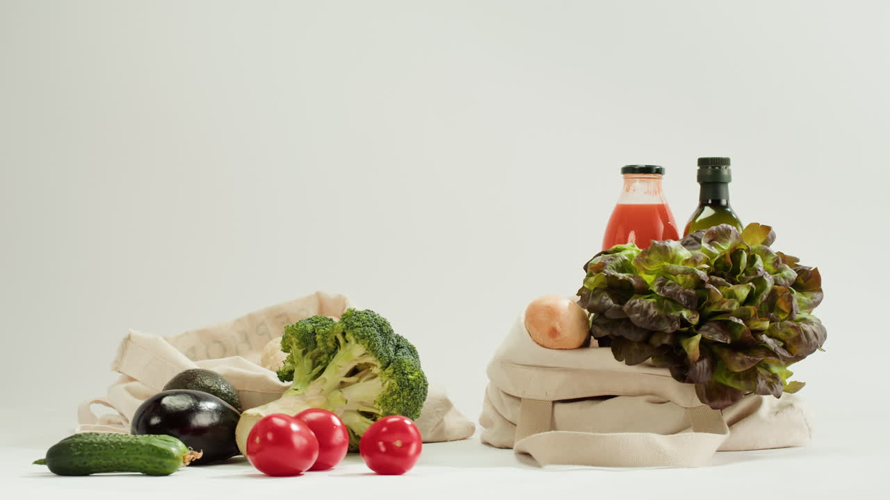 Grocery Shopping with Reusable Bags