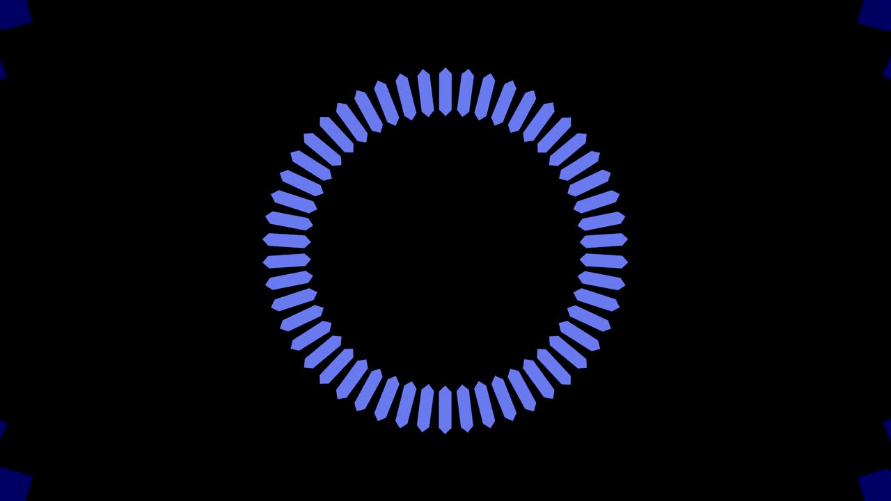 중앙에서 회전하고 크기를 늘려서 전체 배경을 고 사라지는 그래픽 디자인입니다.