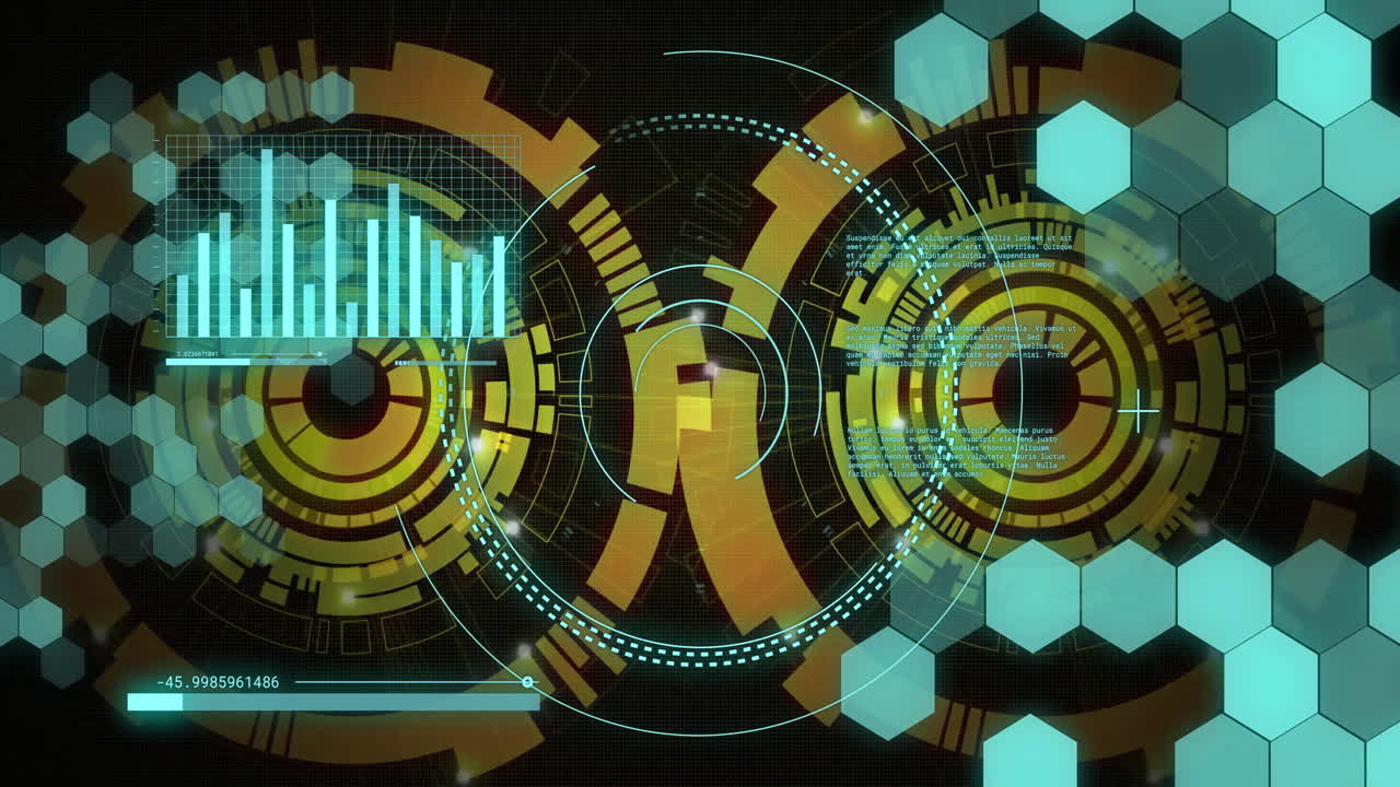 Animation of scope scanning over diagrams and data processing