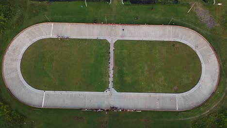 Aerial-view-of-roller-skate-rink