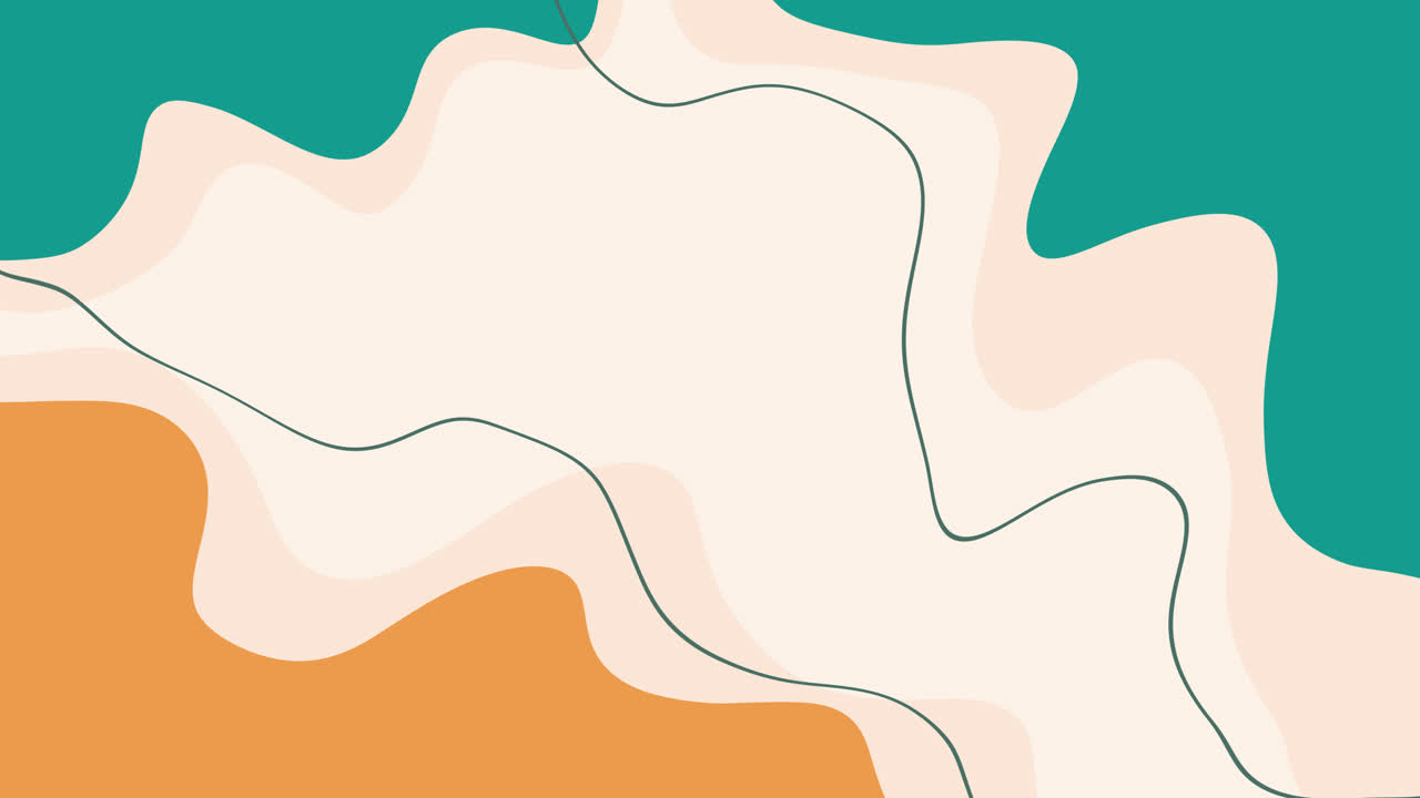 Modern Abstract Background Animation with Wavy Shapes and Lines