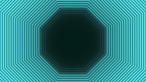 estructura hexagonal futurista con líneas dinámicas