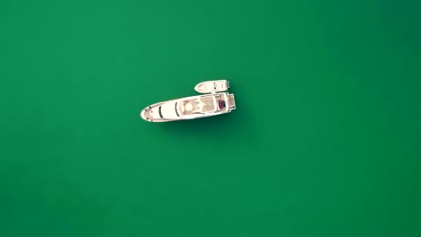aerial view of a yacht anchorage in the persian gulf in dubai, u.a.e.