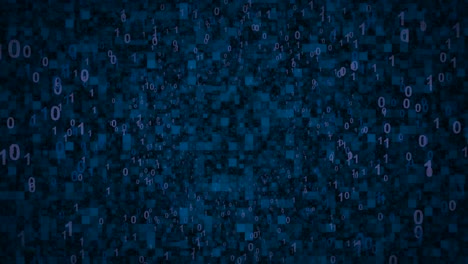 fondo binario digital de neón. bucle sin costuras fondo 4k para red, grandes datos, centro de datos, evento digital