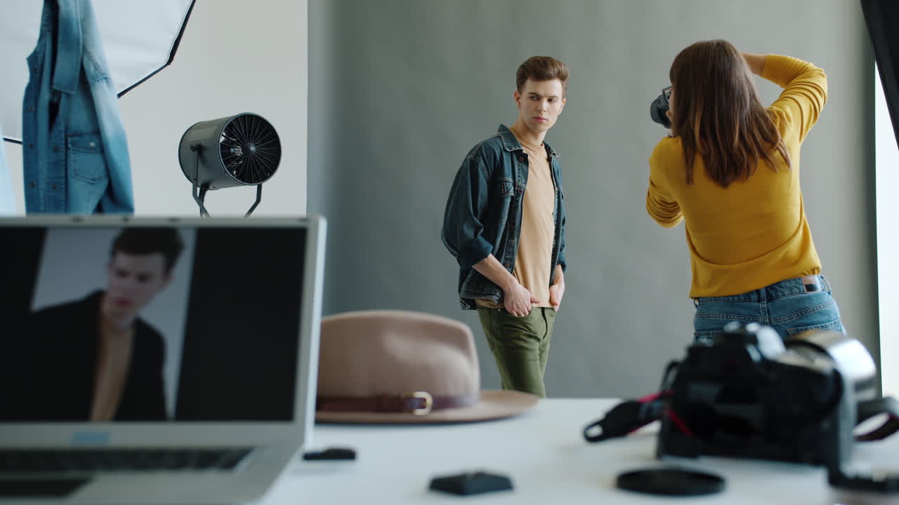 패션 사진 스튜디오 촬영