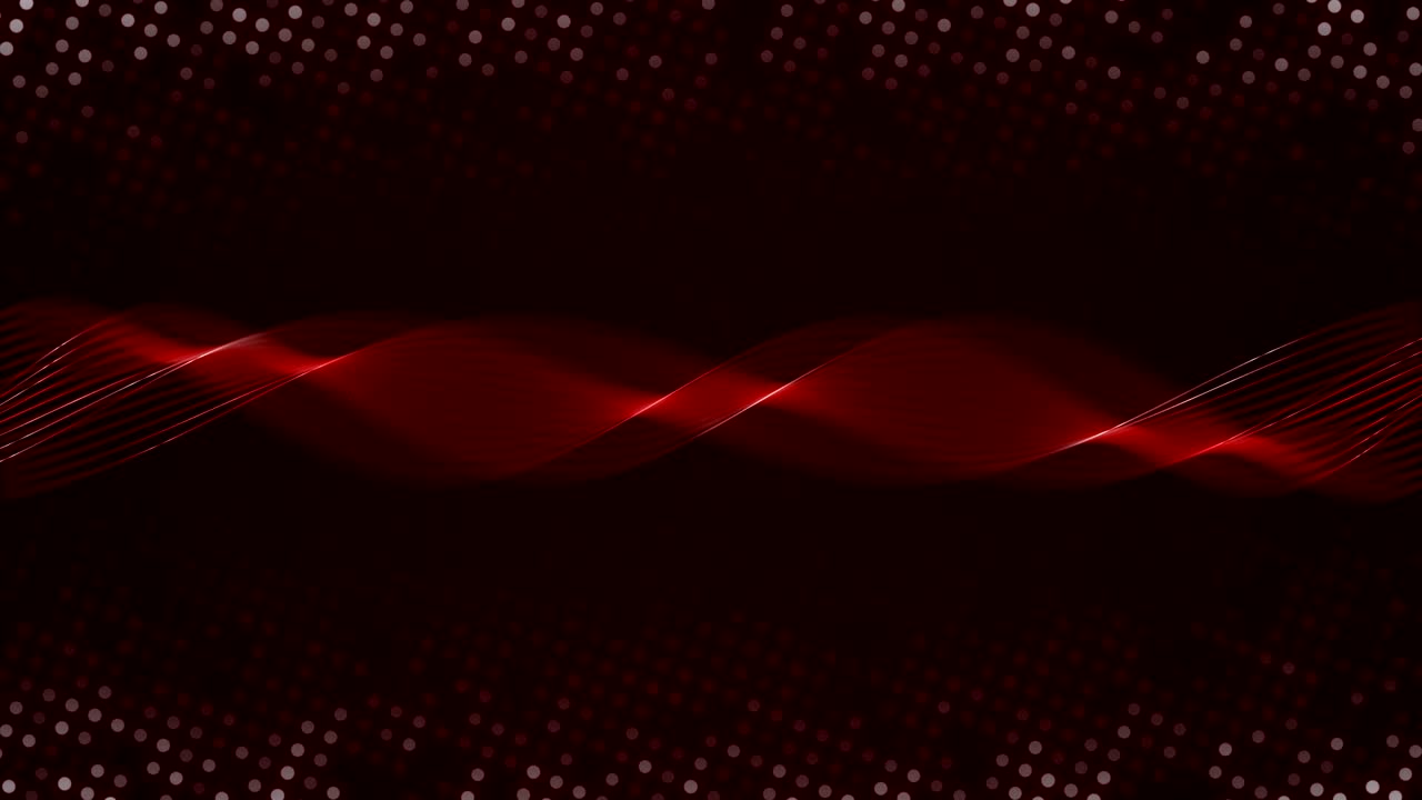 검은색 배경의 물결 모양의 점선의 움직임의 애니메이션 스 비디오 - 원활한 루프