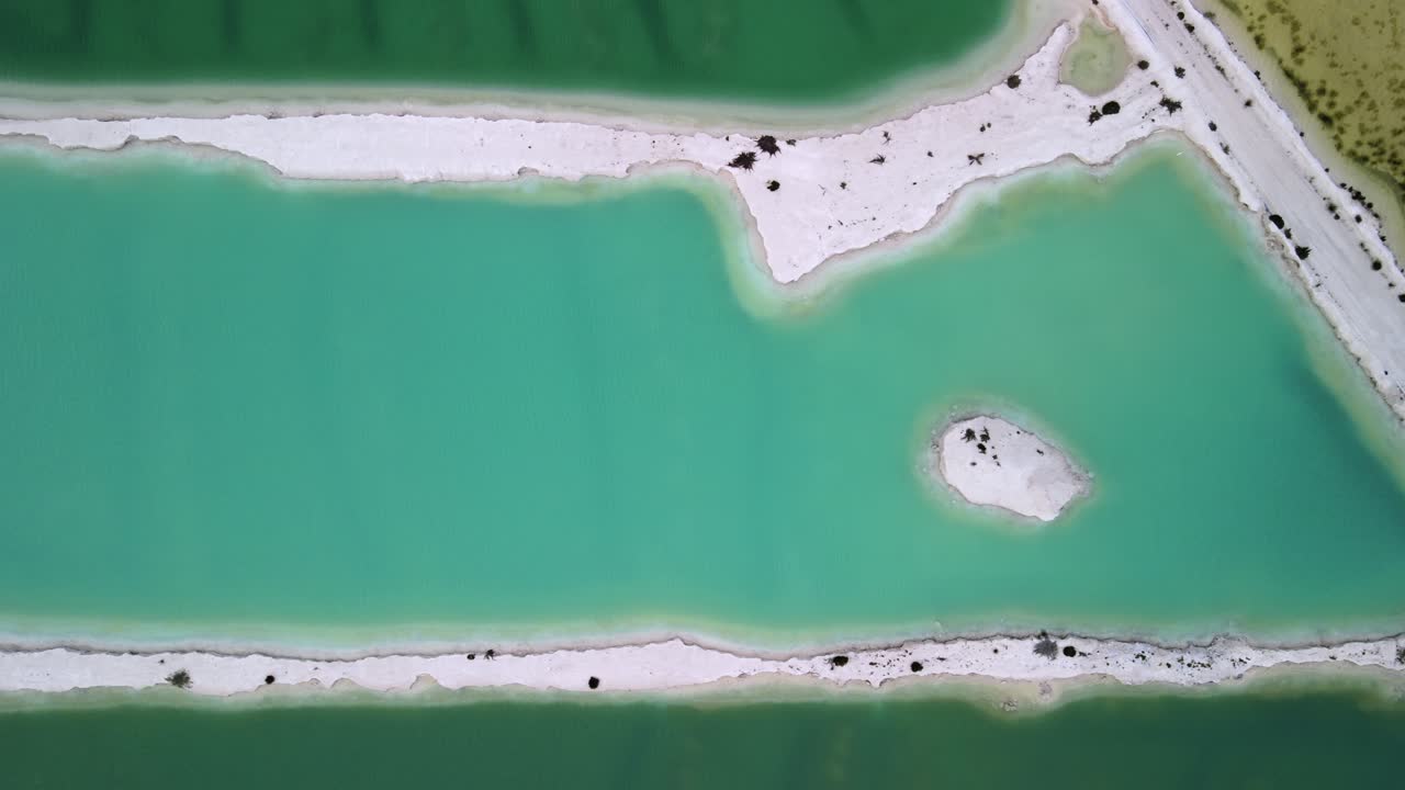 Jurien Bay salt farming in far North Western Australia.