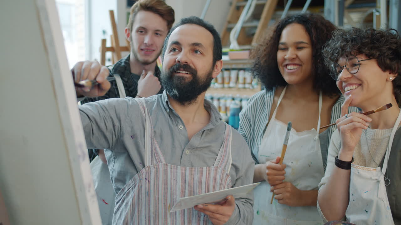 Art Class in Progress