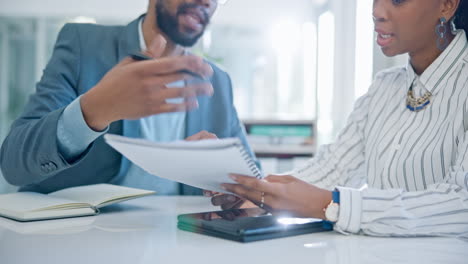 business people, hands and discussion