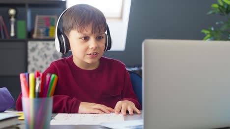 Video-of-boy-during-remote-learning-at-home