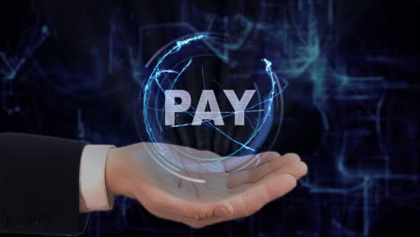 painted hand shows pay
