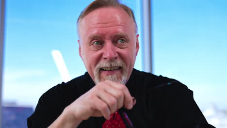 handsome mature man portrait with headache. business tired serious male.
