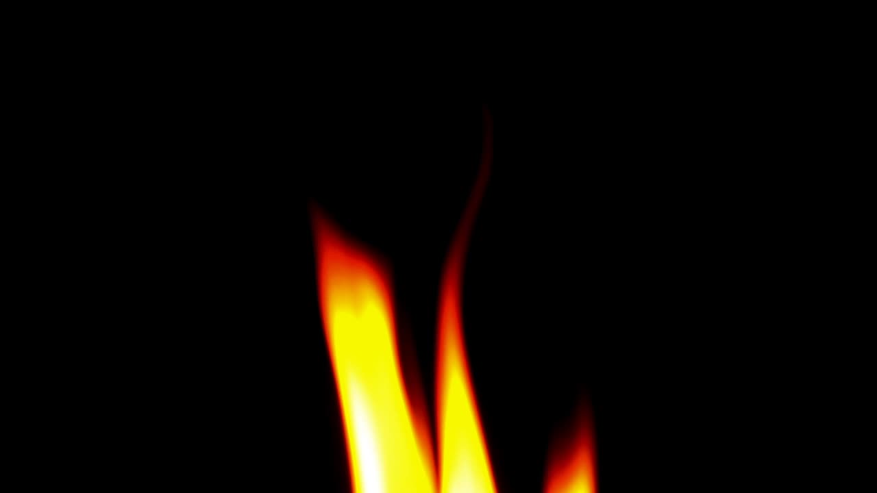Fire and flame. Fire on a black background