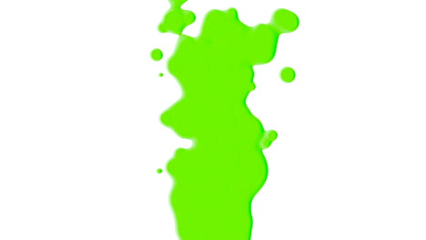 Green-abstract-liquid-and-splashes-spots-on-white-gradient