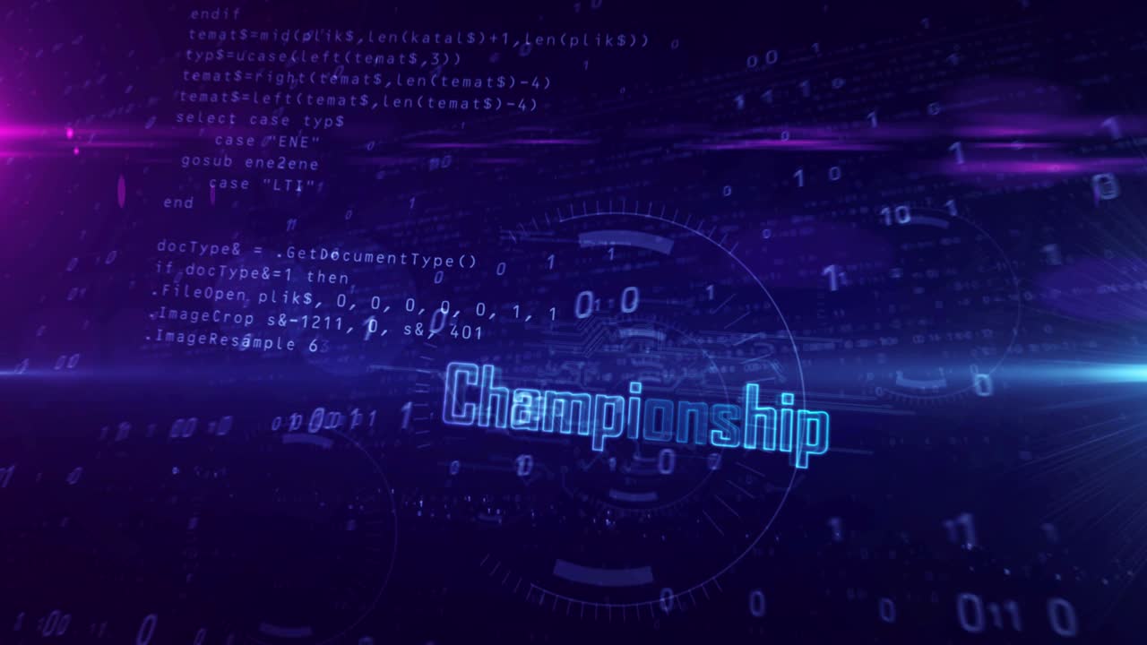 Championship esport game abstract loopable tunnel animation