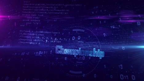championship esport game abstract loopable tunnel animation