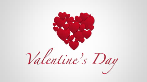 Valentinstag-Mit-Rotem-Herzmuster-Auf-Weißem-Farbverlauf