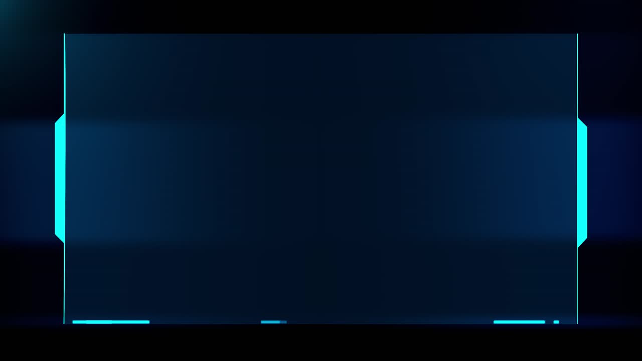 Futuristic cyber frame and technology concept video overlay frame hud element hud viewfinder