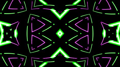 caleidoscopio neon effetti vj loop movimento sfondo