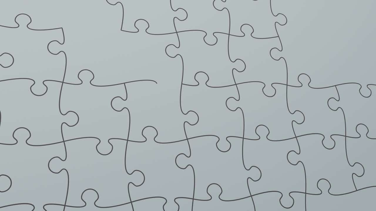 jigsaw puzzle, concept of solution, team work or leader