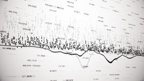 abstract background with animation of growing charts