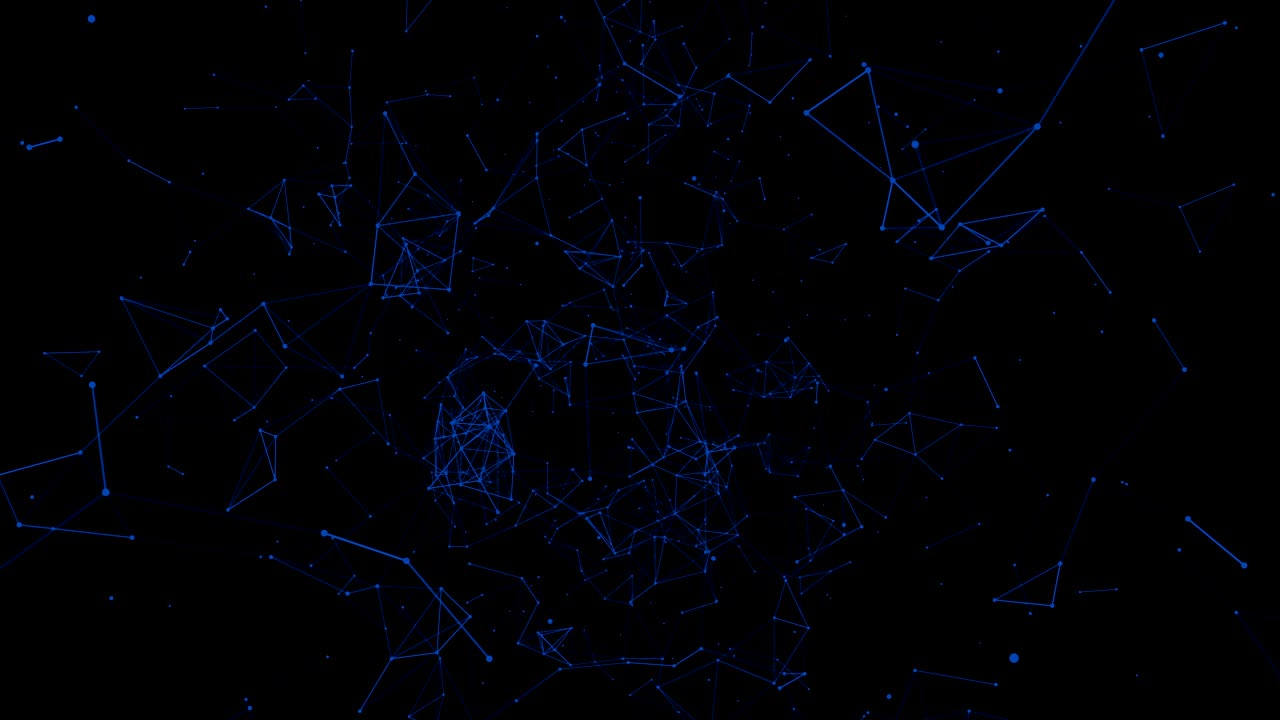 Abstract geometric background with lines and dots for logo or other. Looped 3d Animation