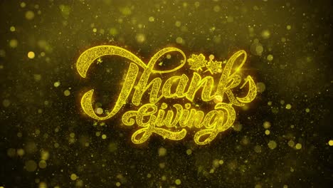 thanks giving gold glitter graphic design