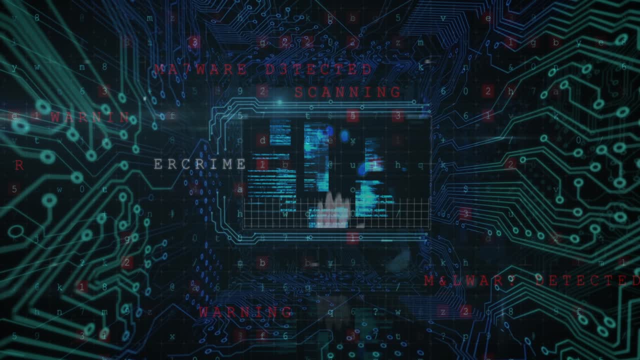 Animation of data processing and networks of connections over grind