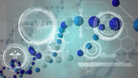 Animation-of-dna-strand-spinning-and-data-processing