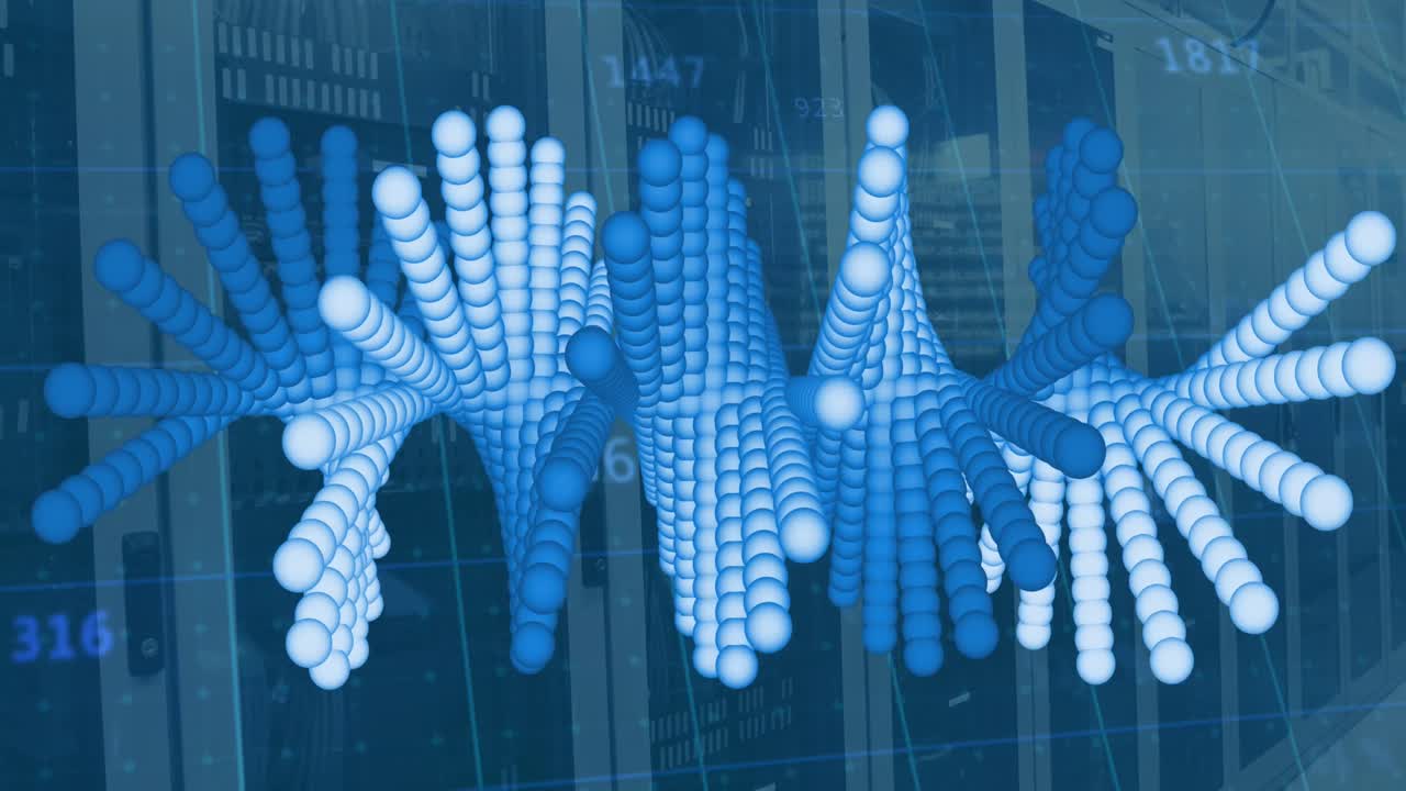 서버  ⁇ 에서 dna 스트랜드의 애니메이션과 데이터 처리