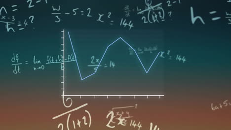 Animation-of-mathematical-formulae-and-data-processing-over-dark-background