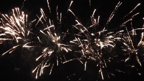 celebración de fuegos artificiales de fin de año