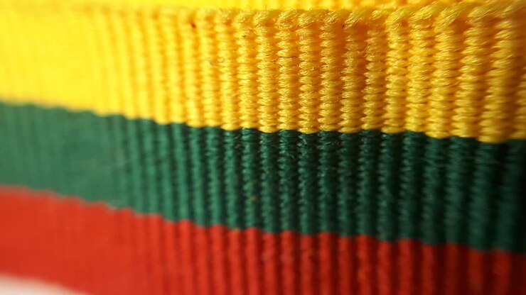 Nastro Bandiera Lituana Giallo, Verde e Rosso-6