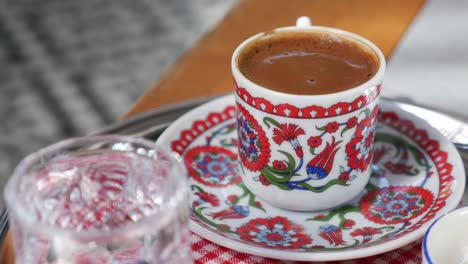 turkish coffee in traditional cup