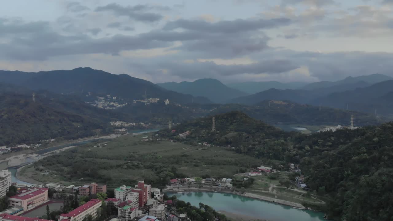 vista aérea del río xindian