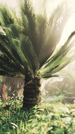 cycad tree in a tropical forest