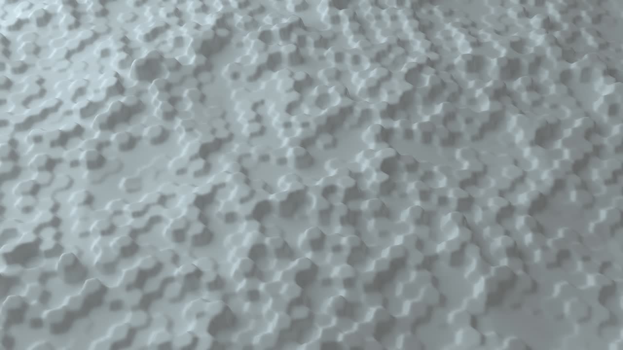 fondo abstracto con granos blancos. concepto de superficie de espuma. telón de fondo punteado. plantilla de fondo moderna para documentos, informes y presentaciones. animación 3d de bucle sin costuras de 4k