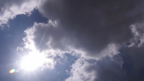 cloudy sky with sun