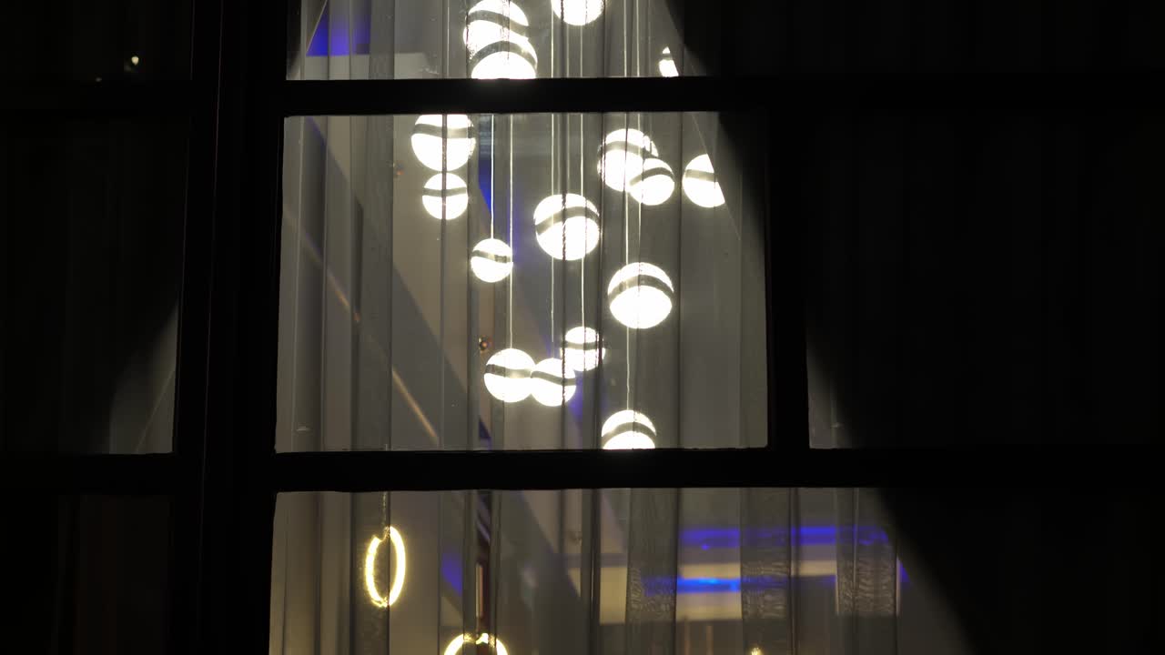 hermosa decoración de lámparas de interior