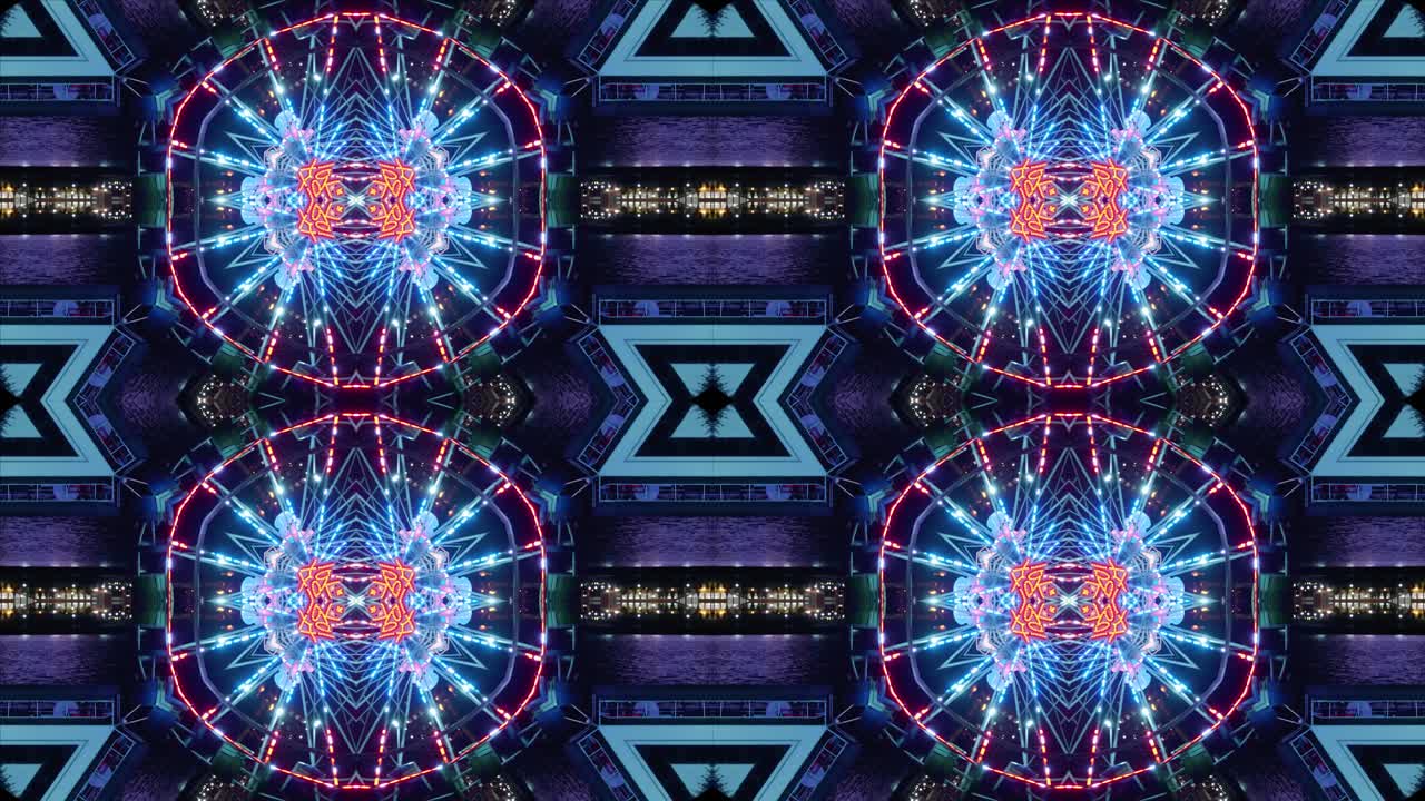 caleidoscopio con bokeh de noria, #1