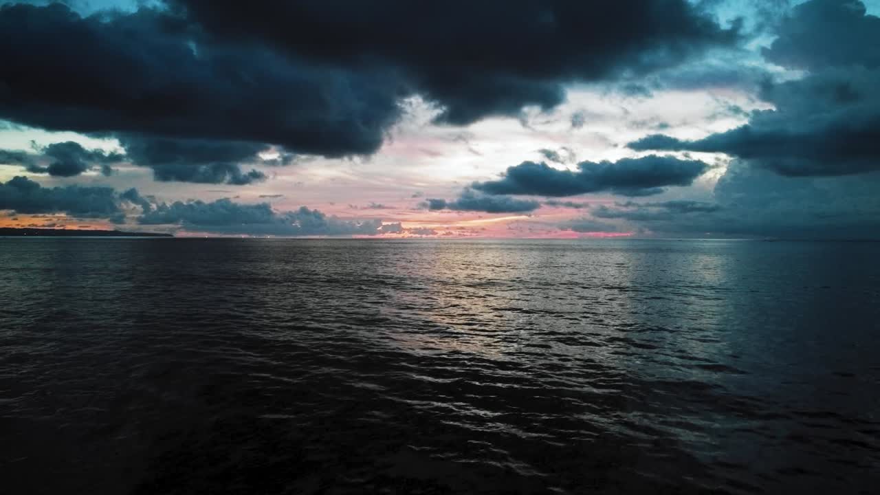 Dramatic Sunset Over the Ocean