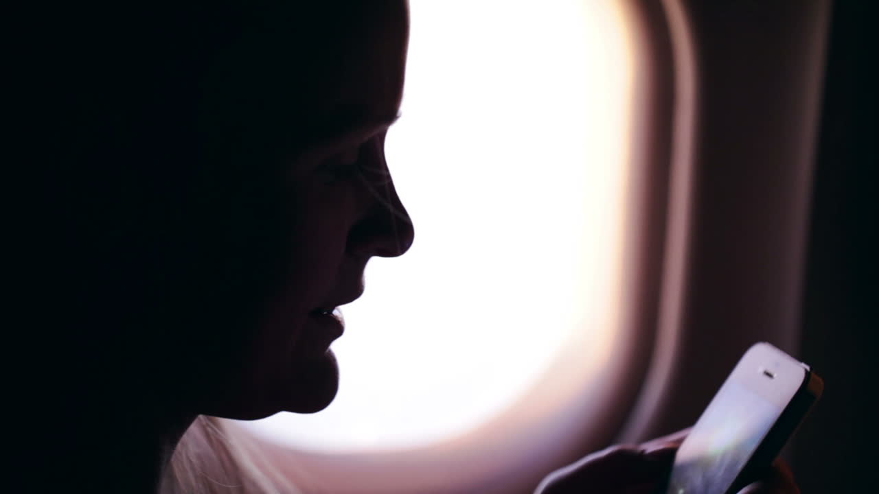 비행기에서 사진을 찍는 것