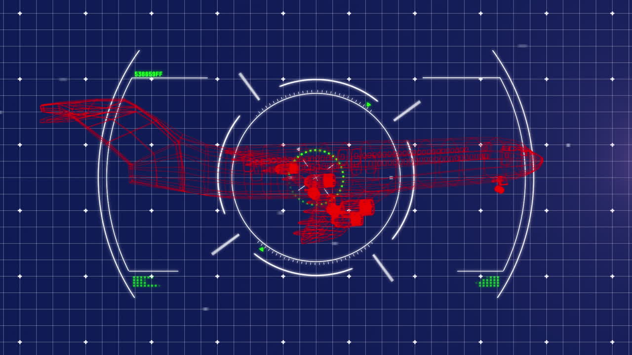평면 위의 범위 스캐닝의 애니메이션